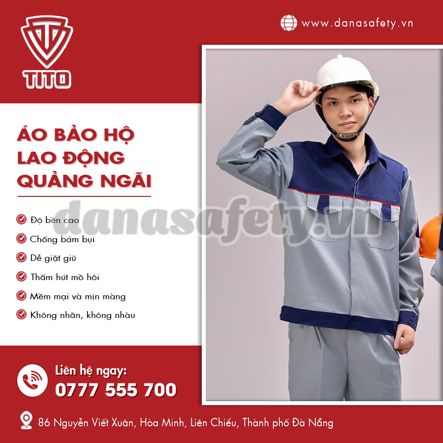Áo bảo hộ lao động nhiều túi tiện dụng.