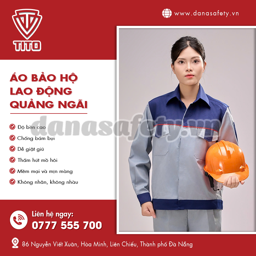 Đồ bảo hộ lao động thiết kế tiện lợi, dễ cử động.