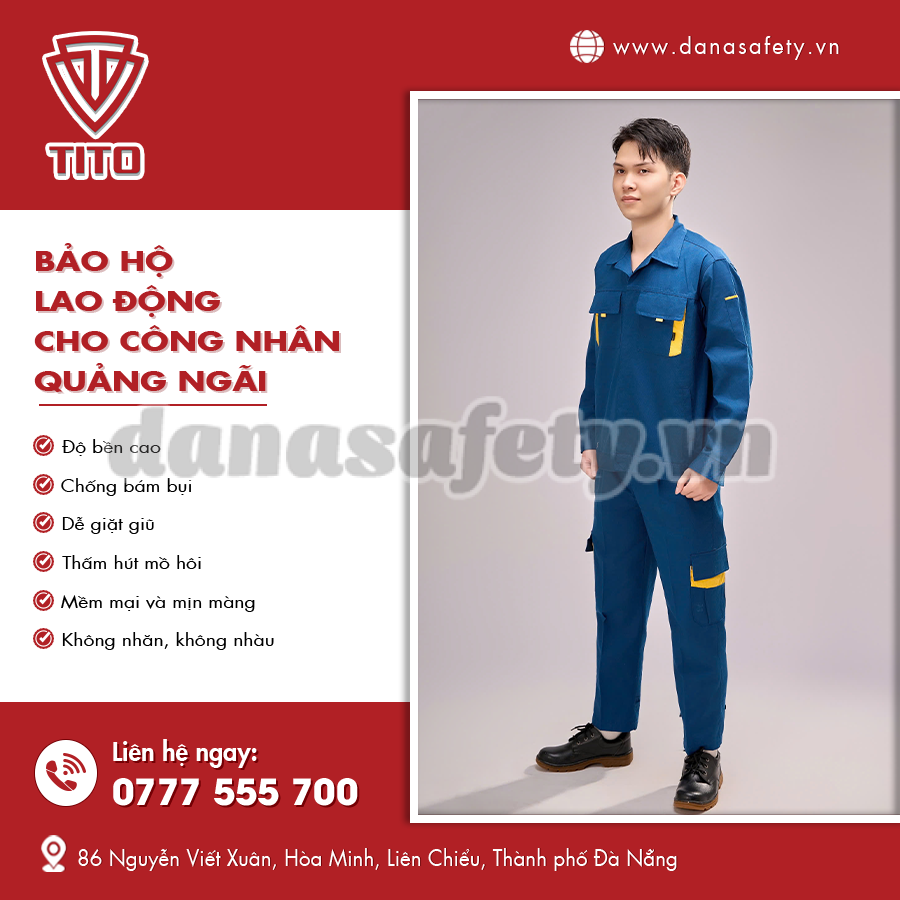 Bảo hộ lao động cho công nhân thiết kế chắc chắn.