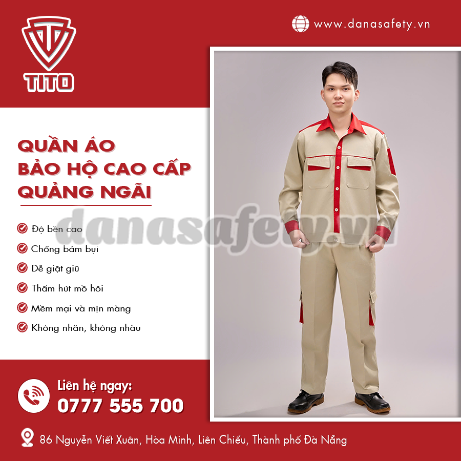 Quần áo bảo hộ cao cấp may bằng chất liệu chống cháy.