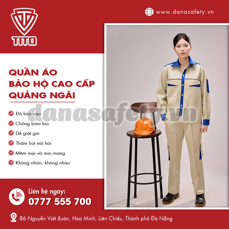 Quần áo bảo hộ cao cấp có nhiều lớp bảo vệ an toàn.