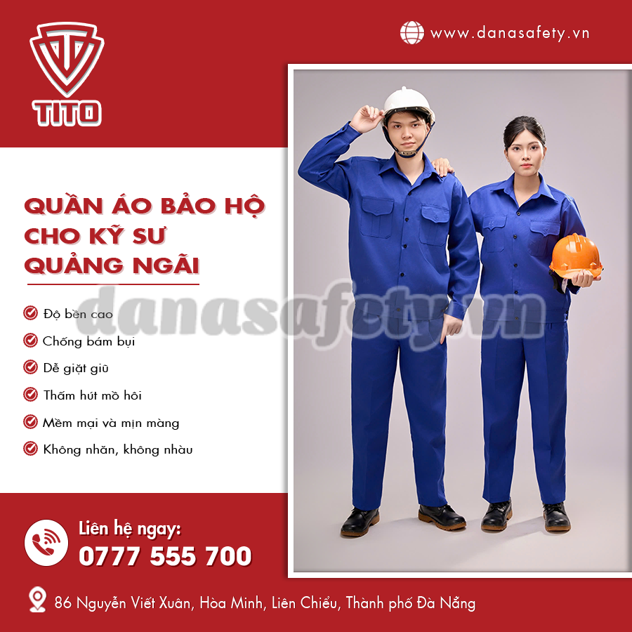 Quần áo bảo hộ cho kỹ sư thiết kế chuyên nghiệp.