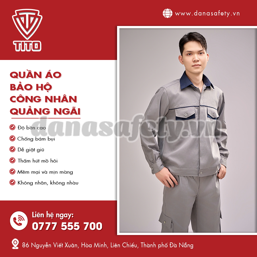 Quần áo bảo hộ công nhân phù hợp làm việc ngoài trời.