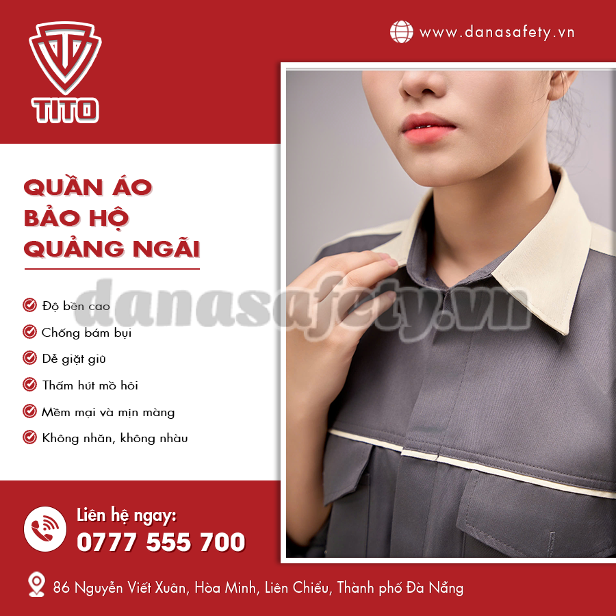 Quần áo bảo hộ form rộng, phù hợp lao động nặng.