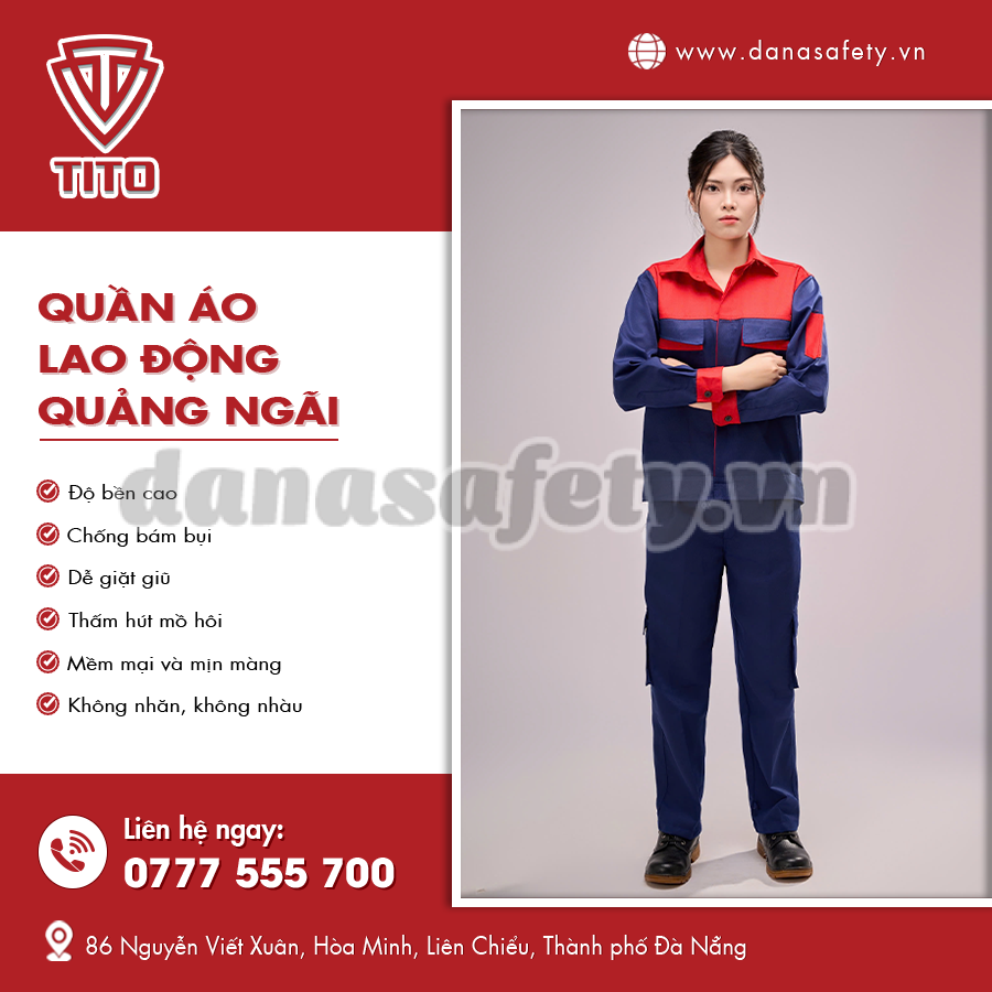 Quần áo lao động phù hợp công việc ngoài trời.