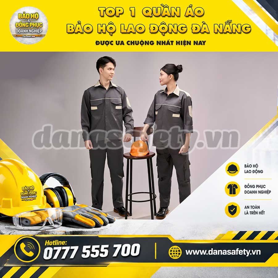 Top 1 quần áo bảo hộ lao động Đà Nẵng