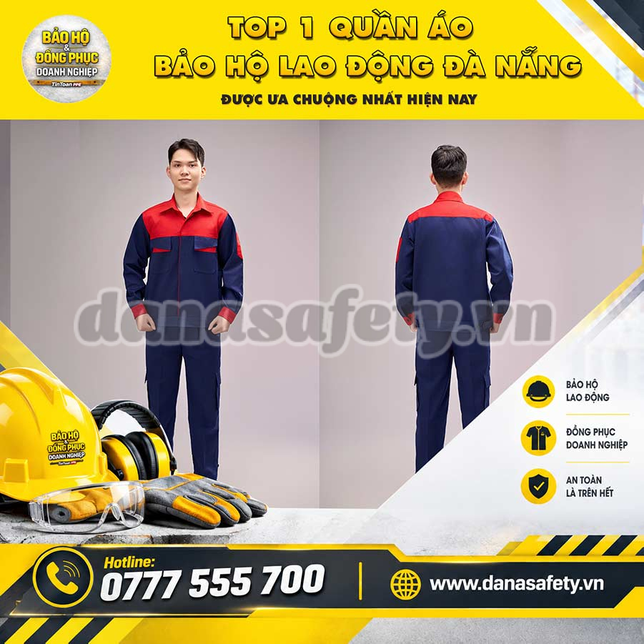 Top 1 quần áo bảo hộ lao động Đà Nẵng