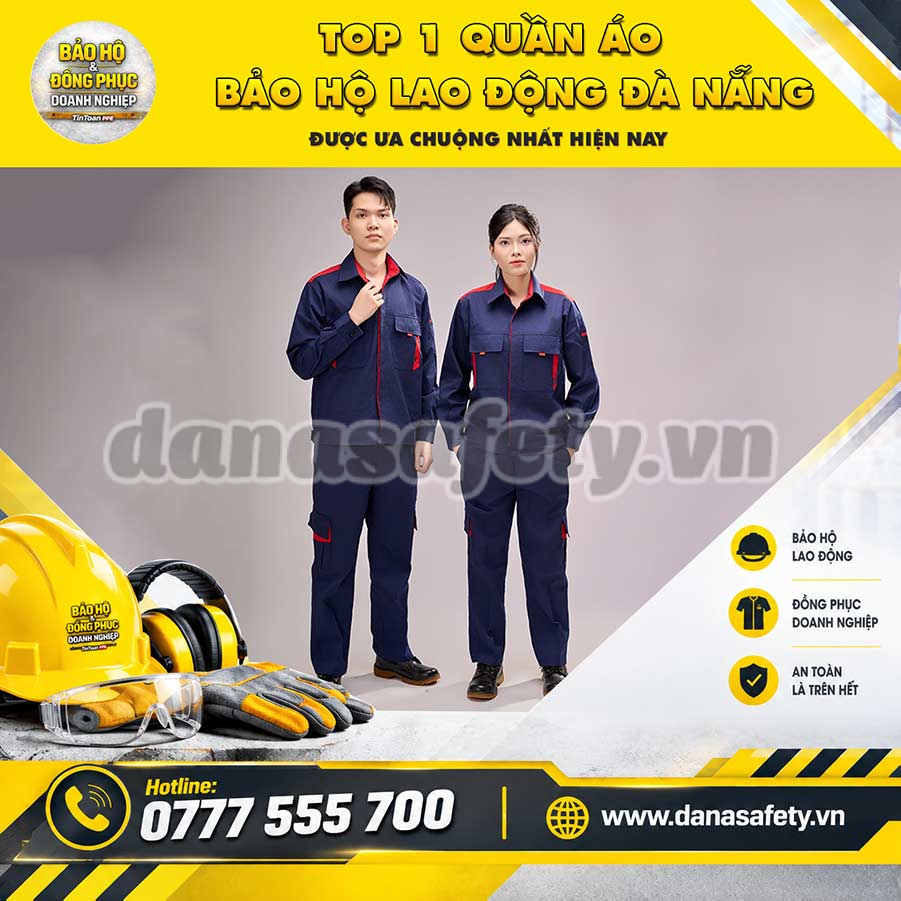 Top 1 quần áo bảo hộ lao động Đà Nẵng
